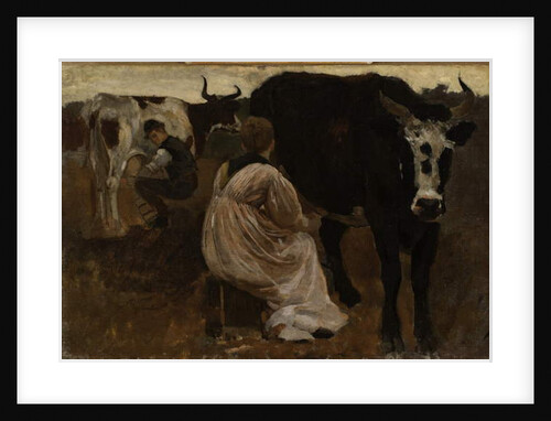 Milking, 1875 by Winslow Homer