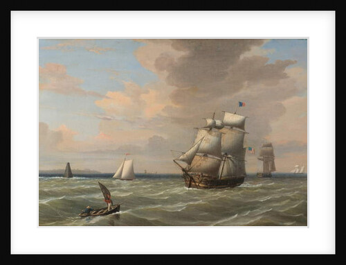 Ships Leaving Boston Harbor, 1847 by Fitz Henry Lane