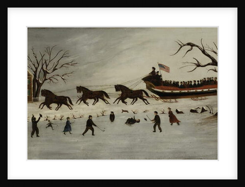 The Suffragettes Taking a Sleigh Ride, 1870-90 by American School