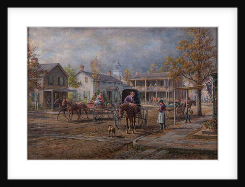 A Village Street, 1916 by Edward Lamson Henry