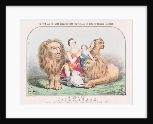 The Lion and the Lamb Shall Lie Down Together and The Little Child Shall Lead Them, c.1840 by T. W. Strong