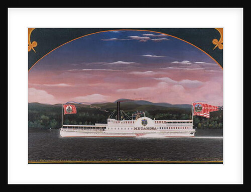 Paddle Steamboat Metamora, 1859 by James Bard