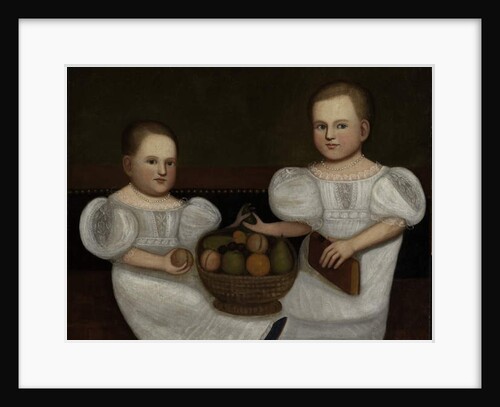Ester Amelia and Marcella Eusebia White, 1843 by Zedekiah Belknap