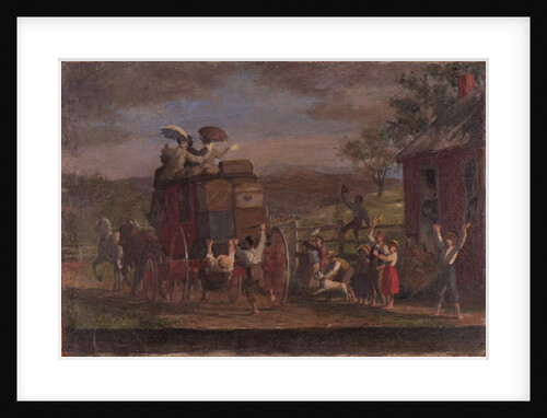 Study for the Pemigewasett Coach, c.1880-89 by Enoch Wood Perry