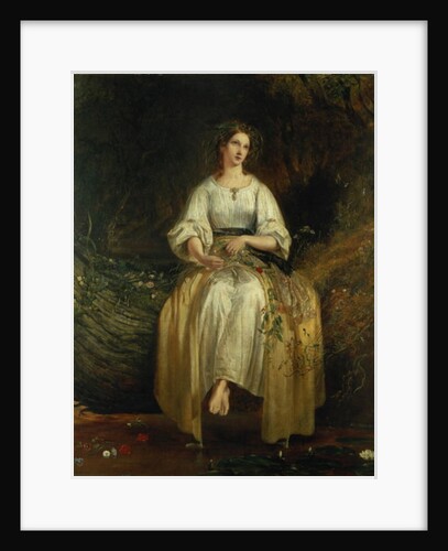 Ophelia weaving her garlands, 1842 by Richard Redgrave