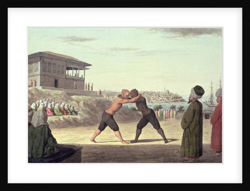Wrestling Match, Constantinople by Anonymous