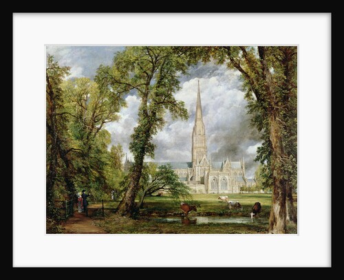 View of Salisbury Cathedral from the Bishop's Grounds, c.1822 by Anonymous