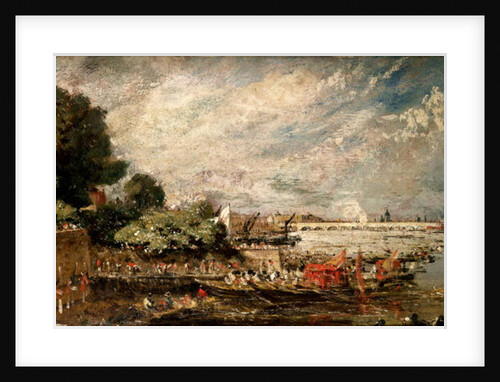 Waterloo Bridge from above Whitehall Stairs, c.1819 by John Constable