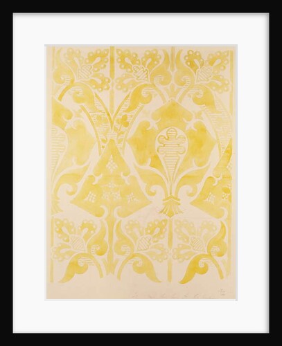 Design for a velvet or silk brocatelle, 1850 by Augustus Welby Pugin