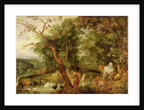 The Garden of Eden, c.1595 by Jan the Elder Brueghel