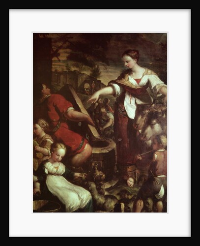 Rebecca at the Well by Giuseppe Caletti