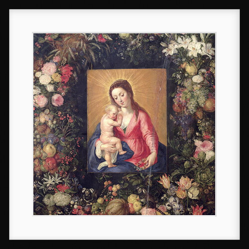 Garland of Fruit and Flowers with Virgin and Child by Jan the Elder Brueghel