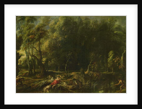 Landscape with the Hunt of the Calydonian Boar, before by Peter Paul Rubens