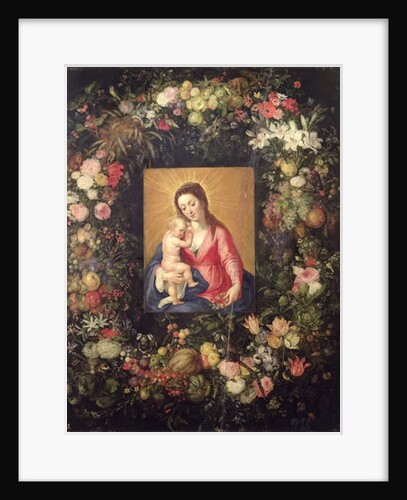 Garland of Fruit and Flowers with Virgin and Child by Jan the Elder Brueghel