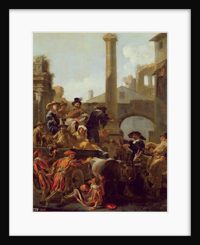Carnival Time in Rome, 1653 by Jan van Bike Miel