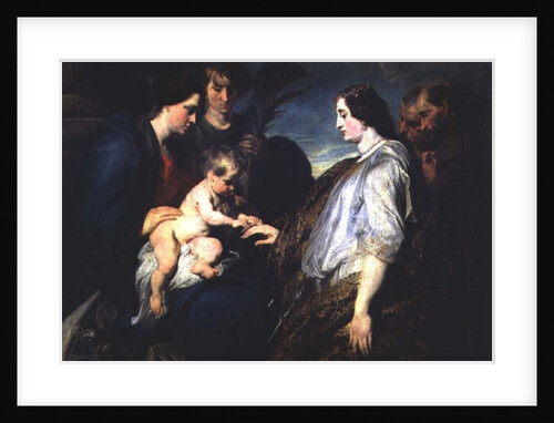 The Mystic Marriage of St. Catherine, 1618/20 by Anthony van Dyck