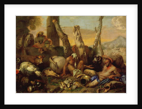 The Fable of Diogenes, looking with a lantern for a good man by Giovanni Benedetto Castiglione