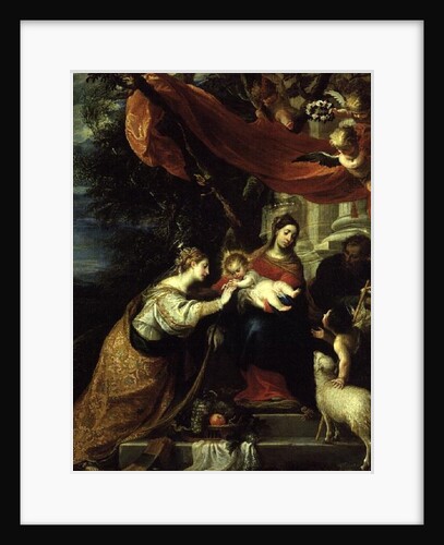 The Mystic Betrothal of St. Catherine, 1660 by Mateo Cerezo