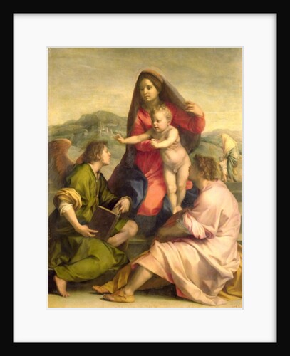 The Virgin and Child with a Saint and an Angel, c.1522-23 by Andrea del Sarto