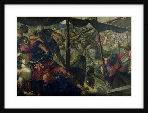 Battle between Turks and Christians, c.1588/89 by Jacopo Robusti Tintoretto