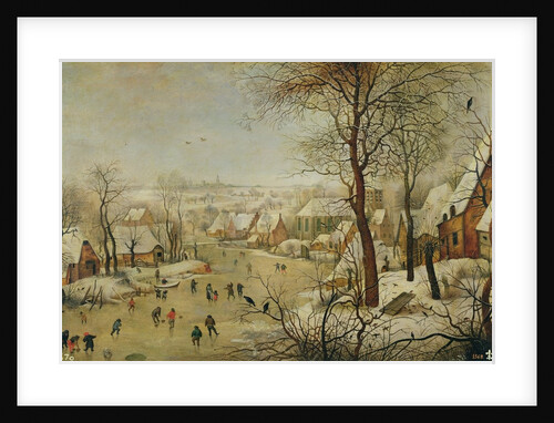 Winter Landscape with Bird Trap by P. the Younger Brueghel