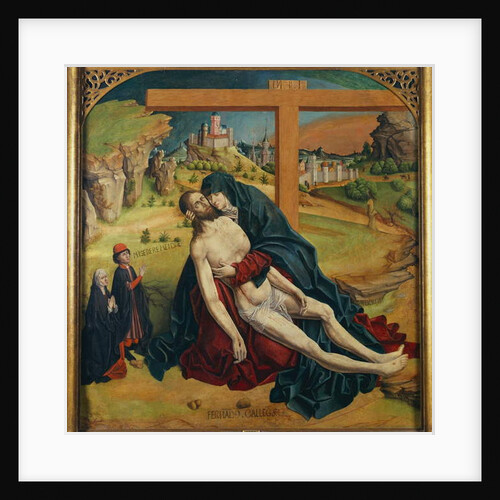 Pieta with Two Donors by Fernando Gallego