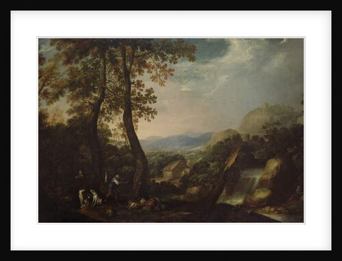 Landscape with Torrent, 1665 by Ignacio Iriarte