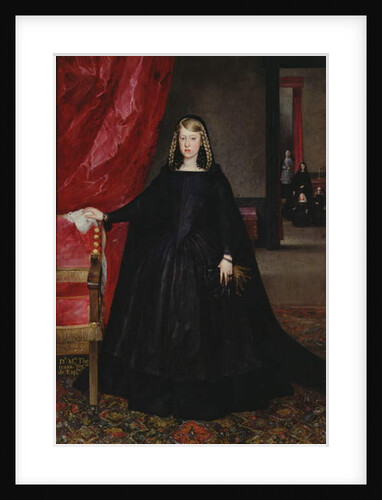 The Empress Dona Margarita of Austria in mourning dress 1666 by Juan Bautista Martinez del Mazo