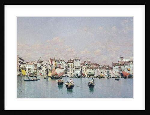 The Doge's Palace and the Riva degli Schiavoni, Venice by Martin Rico y Ortega