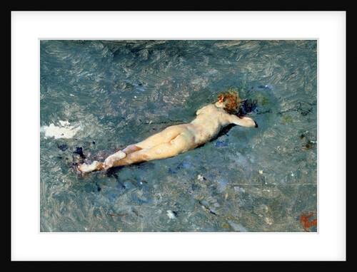 A Nude on the Beach at Portici by Mariano José María Bernardo Fortuny y Carbó