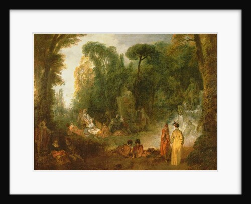 Courtly gathering in a park, c.1712/13 by Jean Antoine Watteau