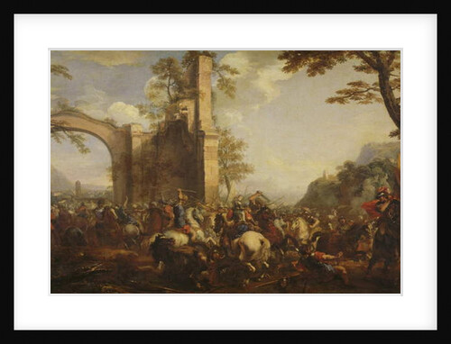 The Battle of Lepanto between the Christians and the Moslems by Jacques Courtois