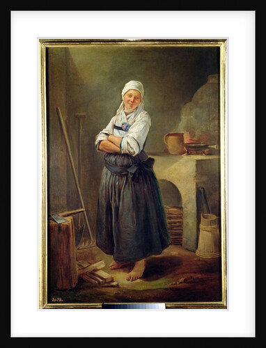 A Saxon Villager in her Kitchen by Charles-Francois Hutin