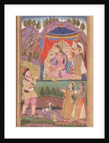 48.6/2 folio 138 Farhad recounts his adventures to Princess Shirin by Indian School
