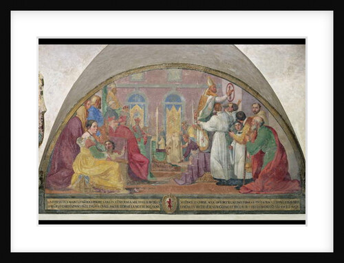Pope Eugene IV Consecrating the convent of San Marco in 1442 by Alessandro Tiarini