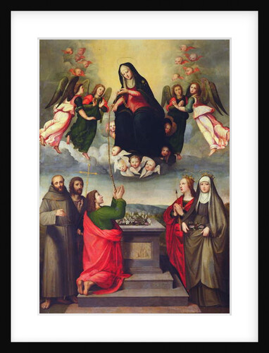 The Virgin of the Sacred Girdle with SS. Thomas, Francis, John the Baptist, Ursula and Elizabeth of Hungary by Ridolfo Il Ghirlandaio