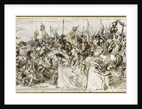 Sketch for 'The Return of the Victors', 1879 by John Gilbert