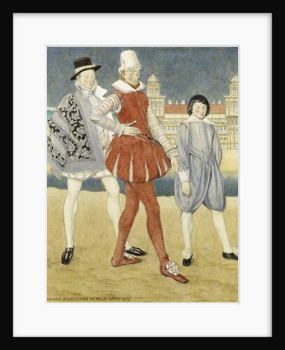 Mercutio and Benvolio - Romeo & Juliet, 1927 by Norman Wilkinson