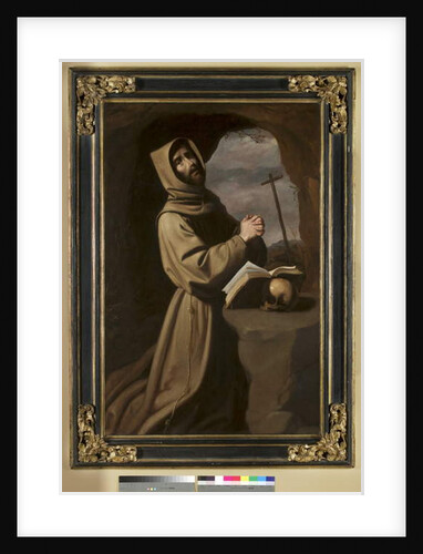 St. Francis in Prayer in a Grotto, 1650-55 by Francisco de Zurbaran
