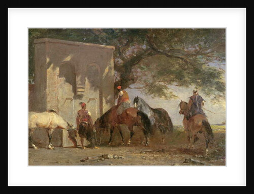 Arabs Watering Their Horses, c.1865-75 by Eugene Fromentin