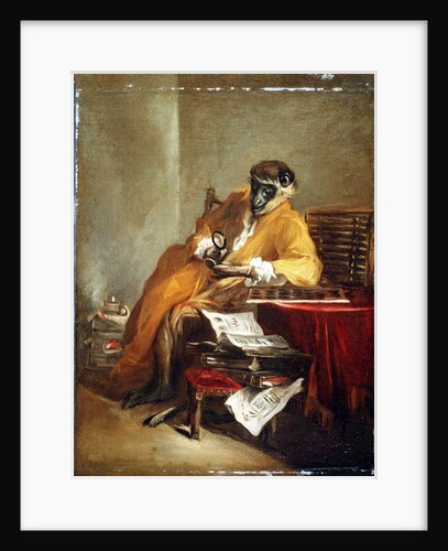 The Monkey Antiquarian, after 1740 by Jean-Baptiste Simeon Chardin