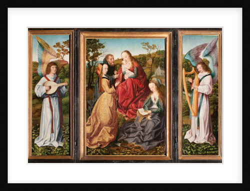 Mystic Marriage of Saint Catherine with Saints and Angels, c.1500-10 by Master of Frankfurt