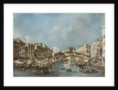 The Rialto Bridge, c.1775 by Francesco Guardi
