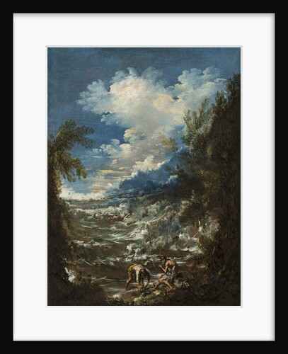 Landscape with Fishermen, c.1730 by Alessandro Magnasco