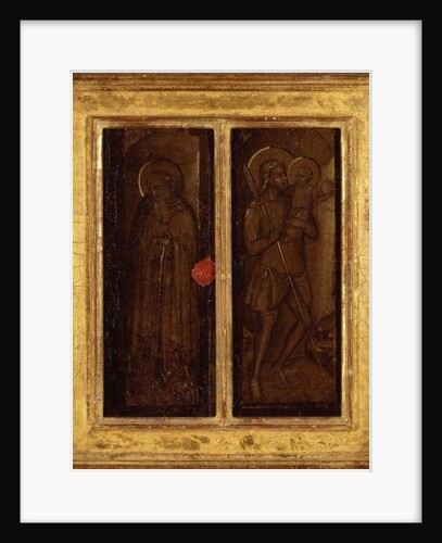 Rear of Saints James, Anthony Abbot, Francis, and Ansanus, c.1385-90 by Master of Panzano