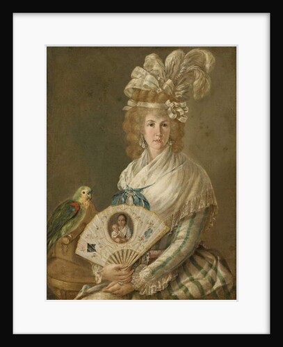 Portrait of a Lady with a Parrot, c.1785-90 by Luis Paret y Alcazar