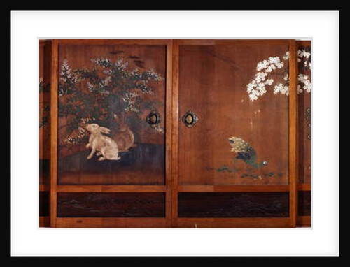 Paintings on Sliding Wooden Doors, c.1700 by Kano Tsunenobu