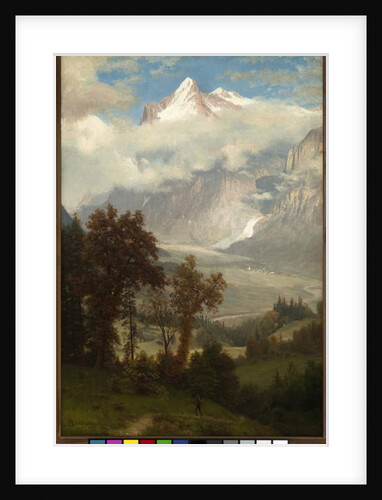 View of the Wetterhorn from the Valley of Grindelwald by Albert Bierstadt