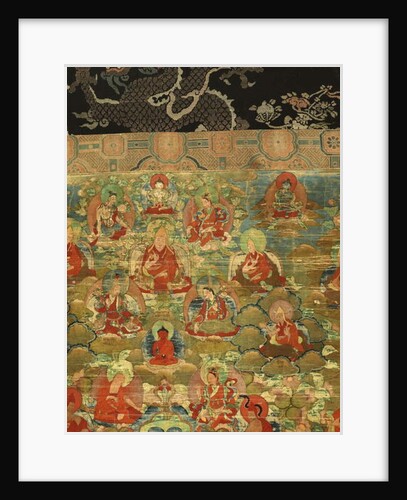 Detail of Third Panchen Lama Losan Penden Yeshe by School Tibetan