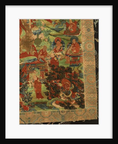 Detail of Third Panchen Lama Losan Penden Yeshe by School Tibetan